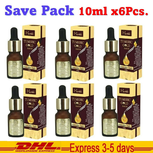 6x Turmeric Gold Serum Herbal Plus Extra White Skin Anti Aging Tightening pores