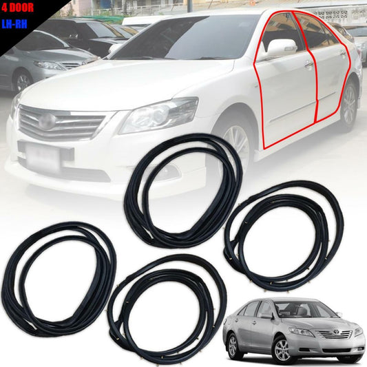 4 Door Rubber Seal Weatherstrip For Toyota Camry ACV40 XV40 LE SE 2007-2011