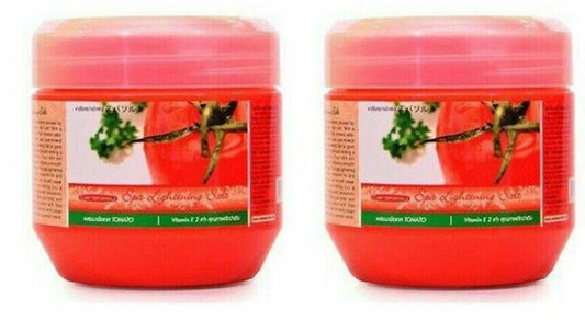 2 x 700g Carebeau Spa Lightening Whitening Salt Scrub Fruit AHA TOMATO Vit E C