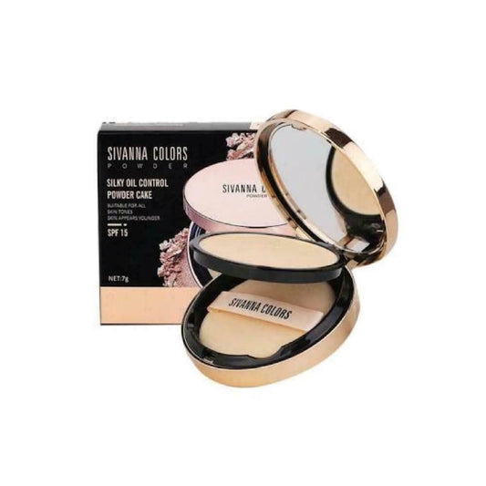 SIVANNA COLORS Silky Oil Control Powder Cake HF4004 #1 SPF15 7 g