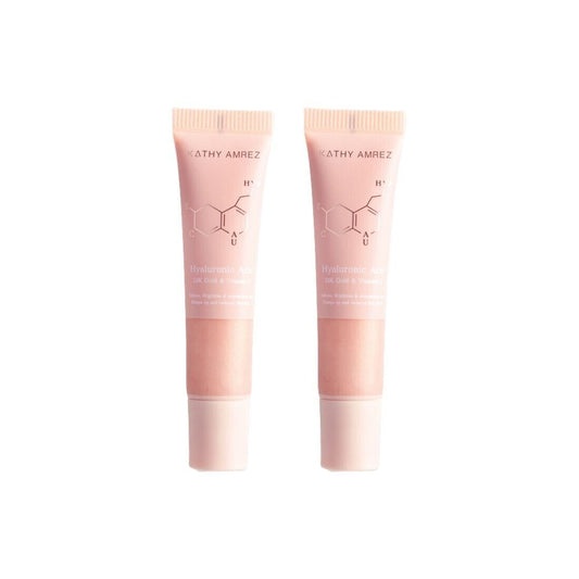2x KATHY AMREZ Golden Hya Lip Serum Color Change 48 Hours Collagen Moisture 10 g