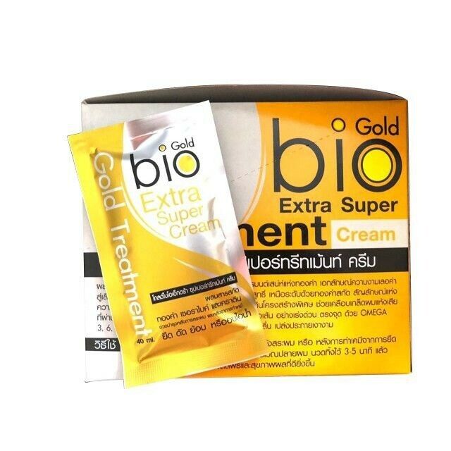 10X Bio Gold Treatment Cream Nourish Hair protect hair split ends Smooth Sleek