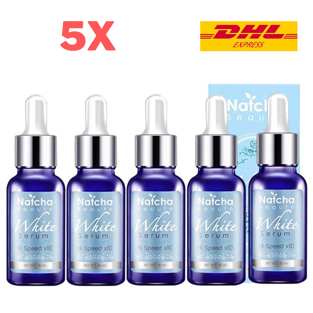5x Natcha Beaute White Serum Hi Speed x10 Brighter Reduce Dark Spot Skin 30 ml