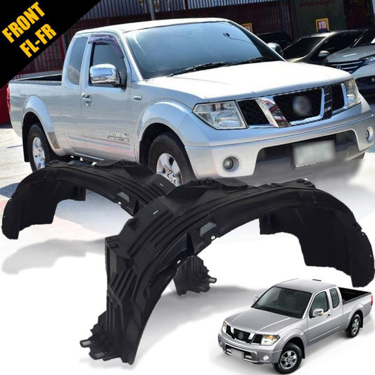 SET Front Inner Fender Liner Side LH RH For Nissan Navara D40 2WD 2005-2014
