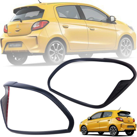 Tail Lamp Light Cover Matte Black For Mitsubishi Mirage Hatchback GLS 2020 2021