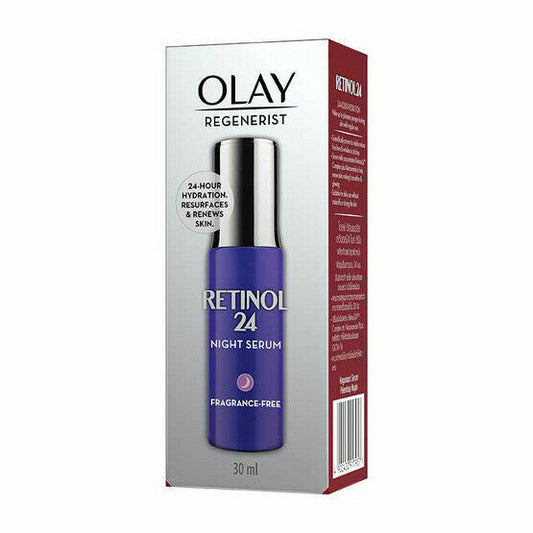 Olay Regenerist Retinol 24 Night Serum Anti-wrinkle Hydration Renews skin 30 ml.