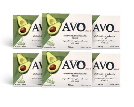 6x Avocado oil cold pressed AVO Plus Vitamin Supplement Increase HDL reduce LDL