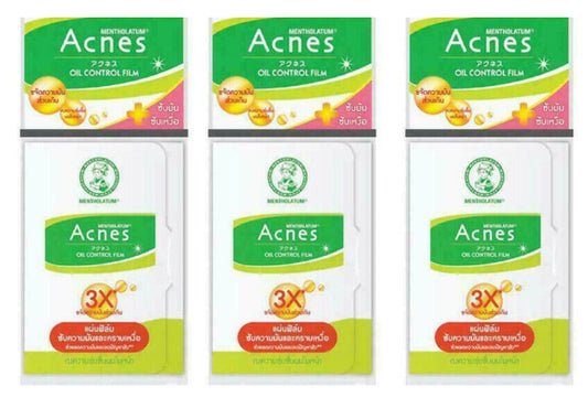 3 x Mentholatum Acnes Oil Control Film 50 Sheets