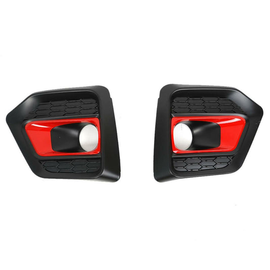 Cover Fog Lamp Spot Light Matte Black Red Fit New Toyota Hilux SR 4x4 2018-ON