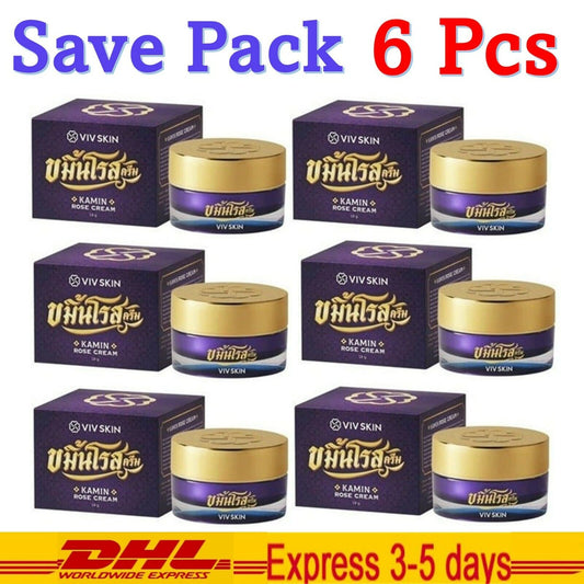 6x VIV Skin Turmeric Kamin Rose Help to Beauty Healthy Radiant Soft Smooth Skin