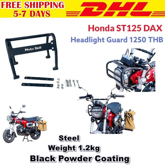 B18 Black Headlight Cover Front Guard For Honda St125 Dax Trail Hunter Cub 2021