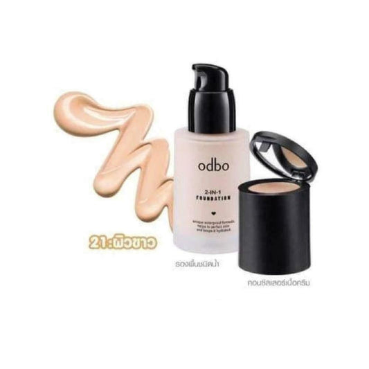odbo 2 in 1 Foundation Unique Waterproof Formula OD446 #21 35 g