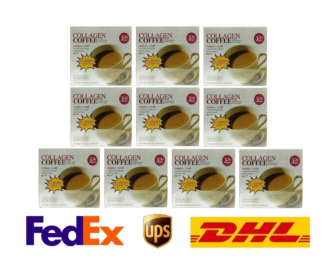 10x P5 Collagen Coffee 0% sugar creamer soybeans Slimming Burn delicious fresh