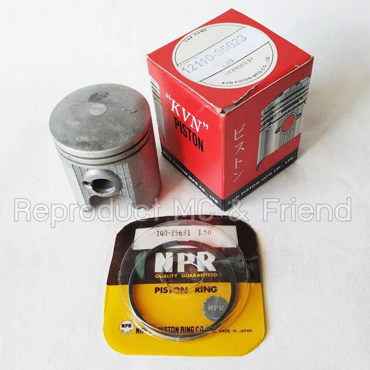 Suzuki TS100 TC100 GT185 (1973 - 1977) Piston & Ring Set OS 1.50 (Dia=50.50mm.)