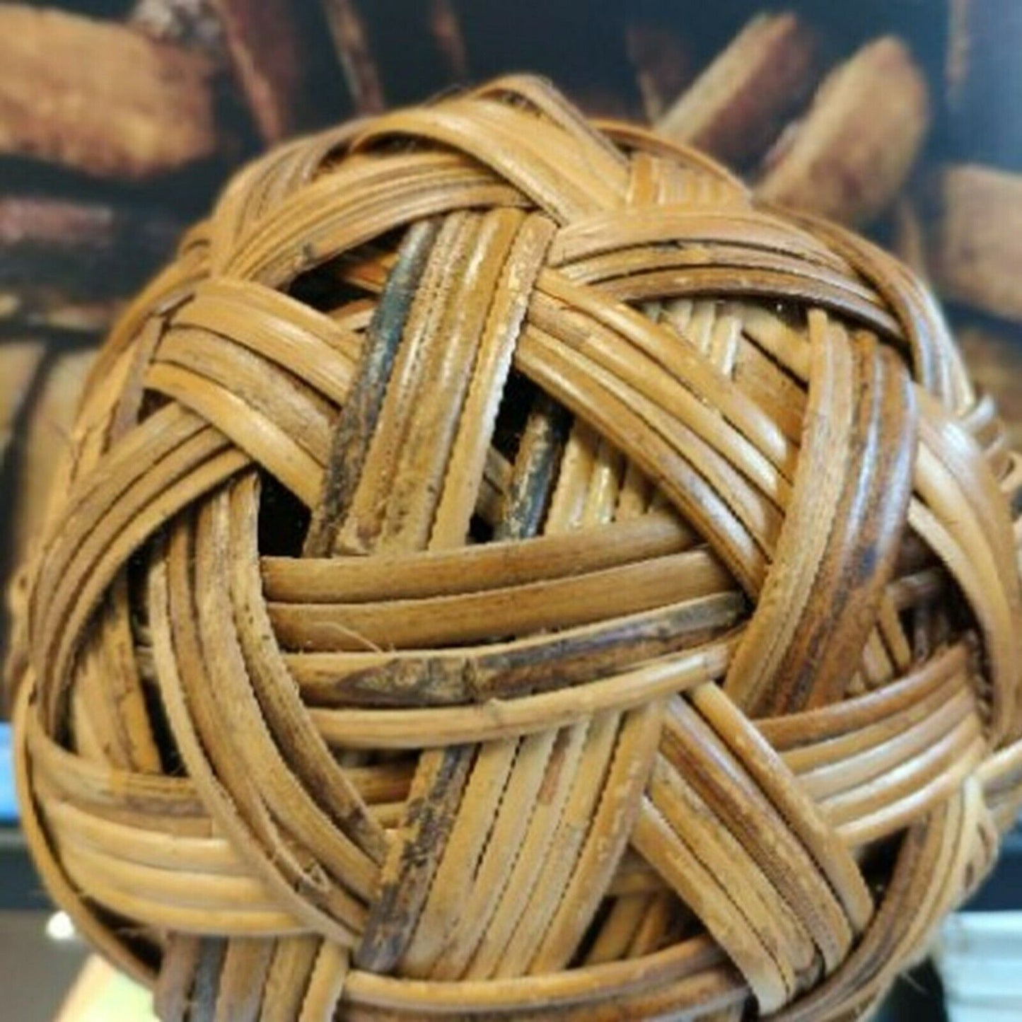 1Pc of Sepak Takraw Thai Rattan Balls Sport Kick Handmade style Home Decor