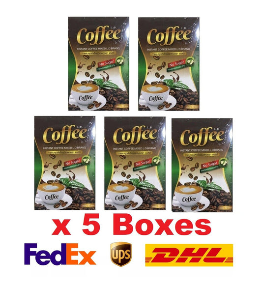 5x L.D. Instant Coffee Drink Slim Healthy 0% Sugar Low calorie Weight Management