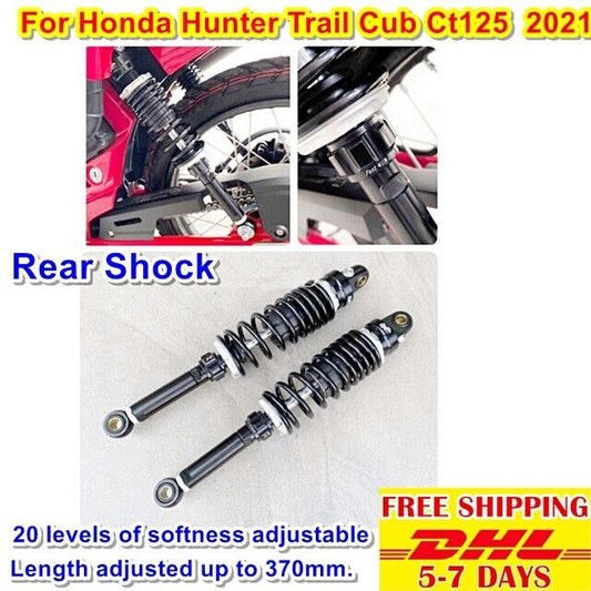 Rear Shock For Ct125 Honda Hunter Cub 2021 Trail Length adjusted up to 370mm.