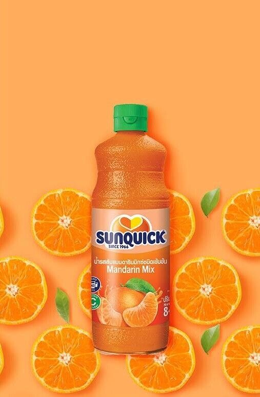 SUNQUICK concentrate fruit juice orange, mix fruits beverage dessert mixer Party