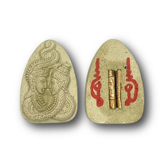 Thai Amulet Naga Breeding Twister Aarjan O Talisman Charming Luck SuccessWealth