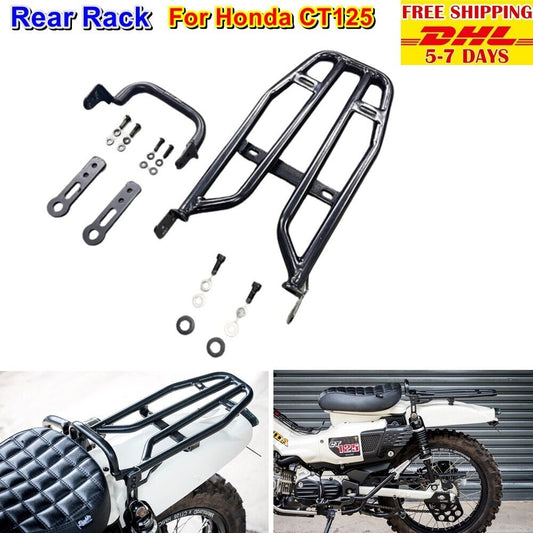 Rack Rear Carry For Honda Ct125 Trail Luggage Hunter 125 Carrier Black 2020 2023