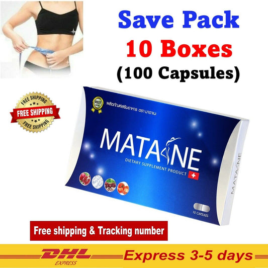 10X Matane Natural Extracts Ginger Loss Weight Fat Dietary Supplements 100 Caps