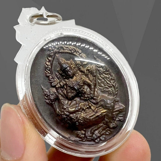 Phra Phrom Brahma Riding Hindu Swan God Lord Thai Amulet God of Creation