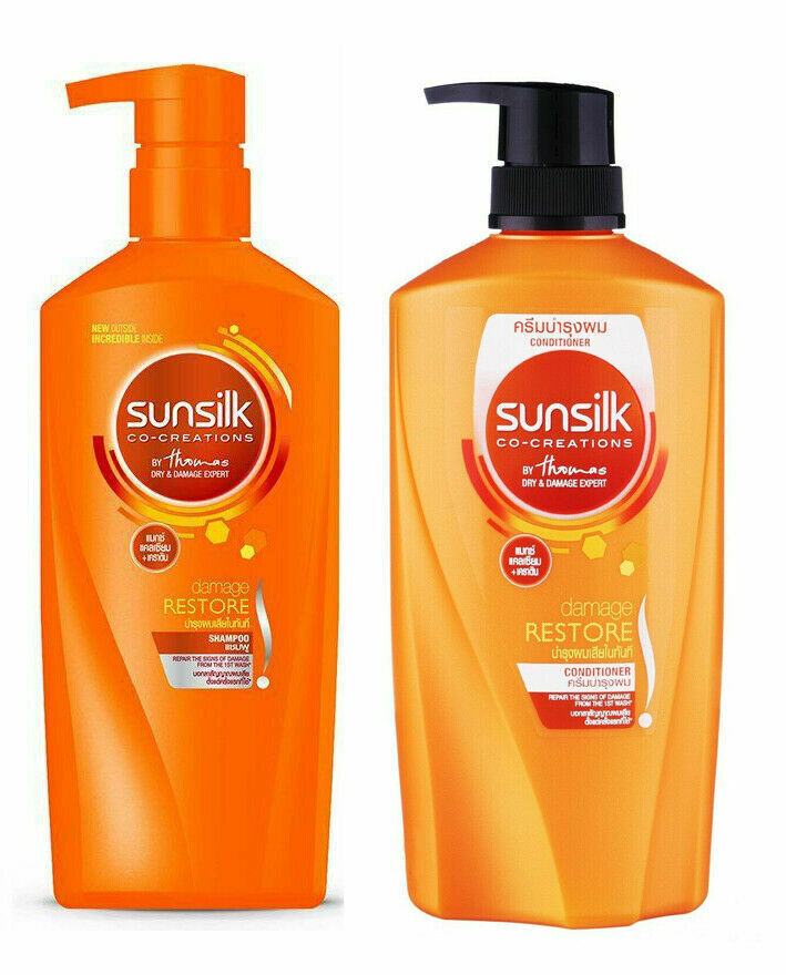 Sunsilk Damage Restore 650 ml x 2 Shampoo+Conditioner Special Pack