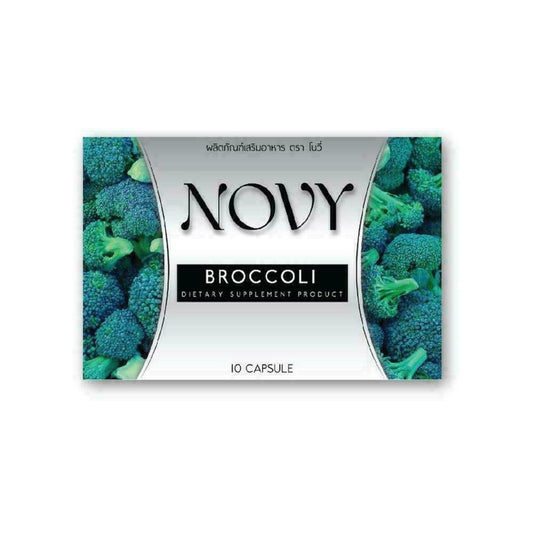 Novy Broccoli Dietary Supplement Product 10 Capsules x 3 Pcs