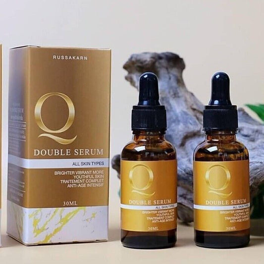 2X Q Double Serum reduce wrinkles tighten pores firm skin making younger