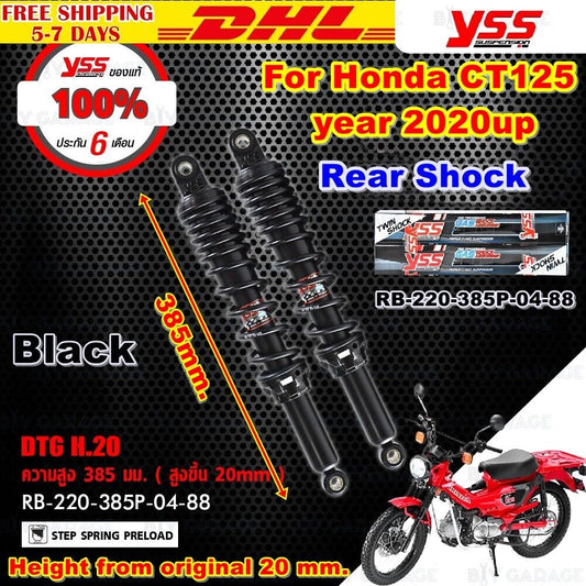 Rear Shock For Honda Ct125 Hunter Absorbers Ct 125 2020 Shocks Trail Yss Black
