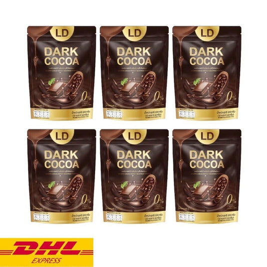 6x LD Dark Cocoa Instant Powder Drink Control Hunger Meal Replacement No Sugar