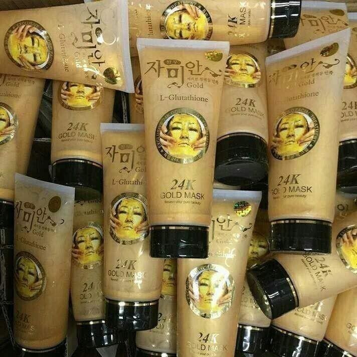 24k Gold Mask L-Glutathione Rejuvenation Skin moist smooth whitening face 220g.