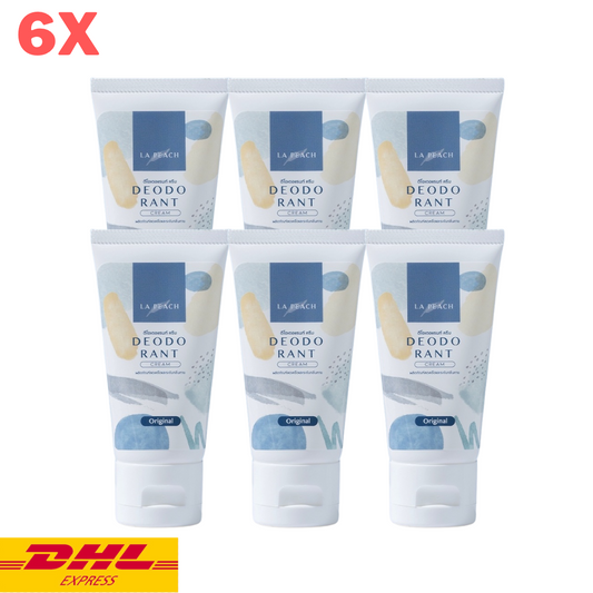6x La Peach Deodorant Cream Underarm Anti-perspirant Odor Armpit Brighten 30 ml
