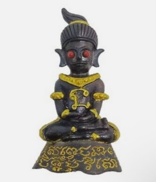 Antique Phra Ngang Khmer Sorcery Takut Charm Luck Thai Amulet Success Wealth