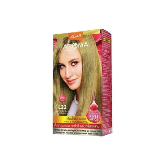 Lolane Aroma Color Cream L22 Light Golden Blonde 60 ml plus Keratin and collagen