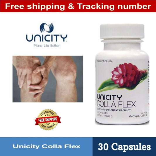 Unicity Colla Flex Type II Collagen Turmeric Joint Mobility Health (30 Capsules)