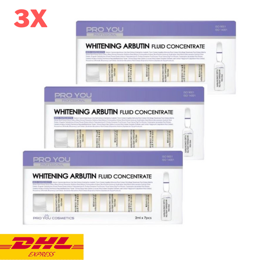 3x Pro You Whitening Arbutin Fluid Concentrate Ampoule Serum Brightening Skin