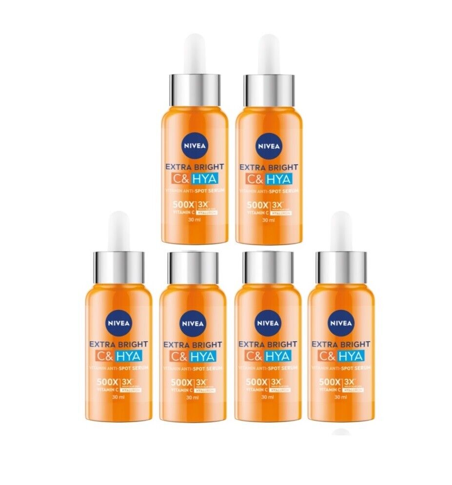 Nivea Extra Bright C & HYA Anti Spots Serum dark spots fade bright skin 30ml.