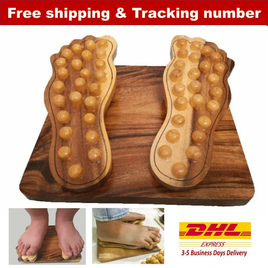 Wooden Foot Massage Tool with Spring Thai Handicraft