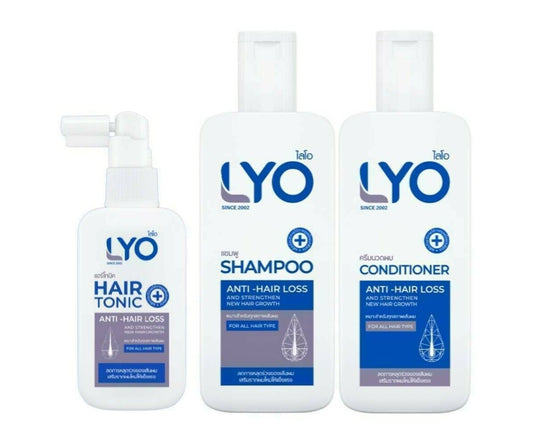 1Set LYO Tonic Shampoo Conditioner Growth Authentic Fast Anti-Hair Loss Herbs