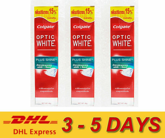3 x Colgate Optic White Sparkling Mint Deep Whitening Toothpaste 40ml Express !