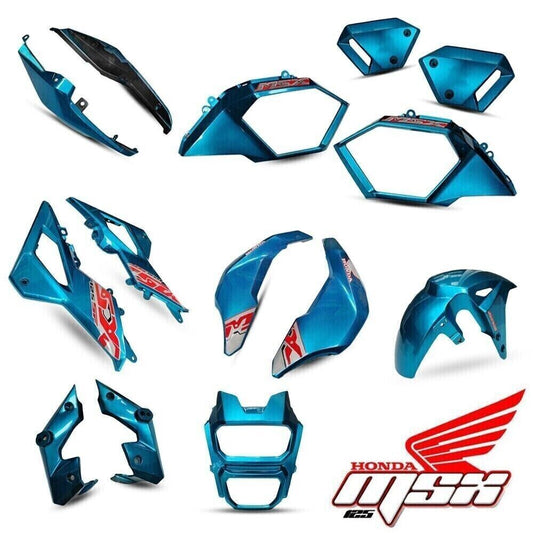 LIGHT BLUE FULL PLASTIC PANEL FAIRING BELLY PAN HONDA GROM MSX SF 125 16-20