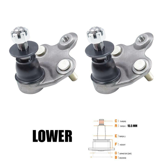2 PCs Lower Ball Joint For Toyota PRIUS 2003 2004 2005 06-2007 XW20 Hybrid