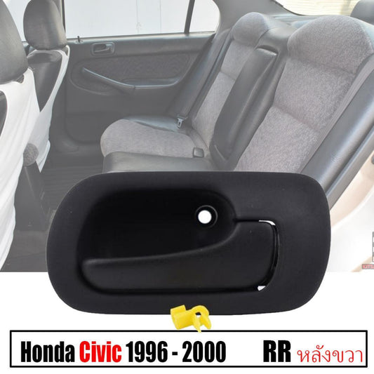 RH Rear Interior Door Handle Inner black For Honda Civic Sedan EJ EK 1996-2000
