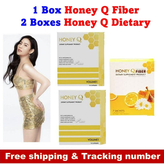 1 HONEY Q FIBER Detox & 2 Honey Q Dietary Supplement Weight Control