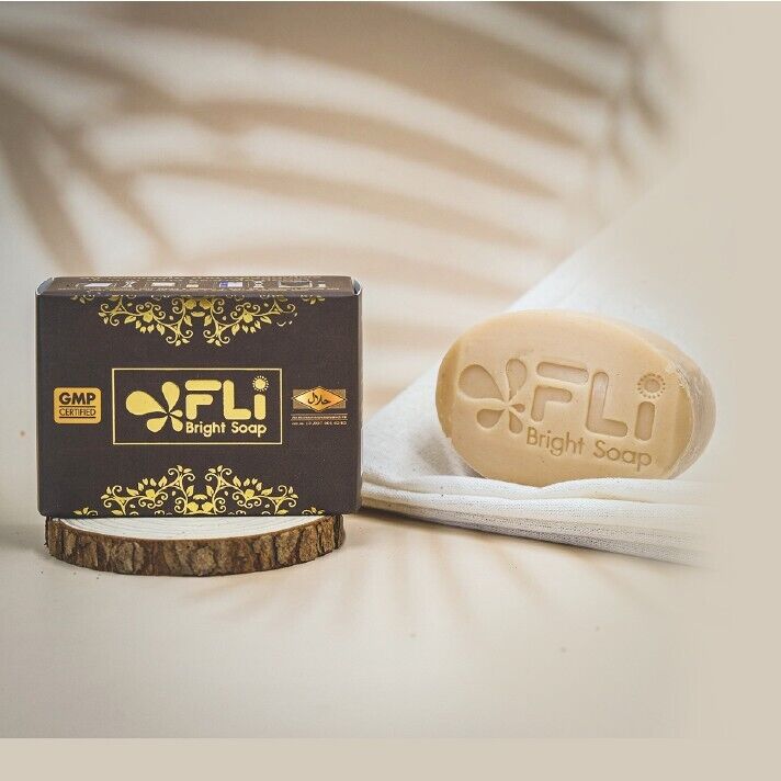 11x FLi Bright Soap Bar Herbal Body Face Skin Reduce Dark Spots Acne Odor 120 g