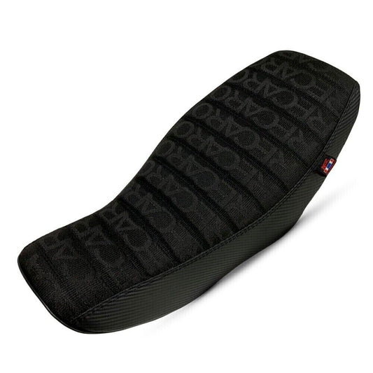 BLACK DOUBLE SADDLE DUAL RACER SEAT PAD CUSHION FIT HONDA GROM MSX 20-2022