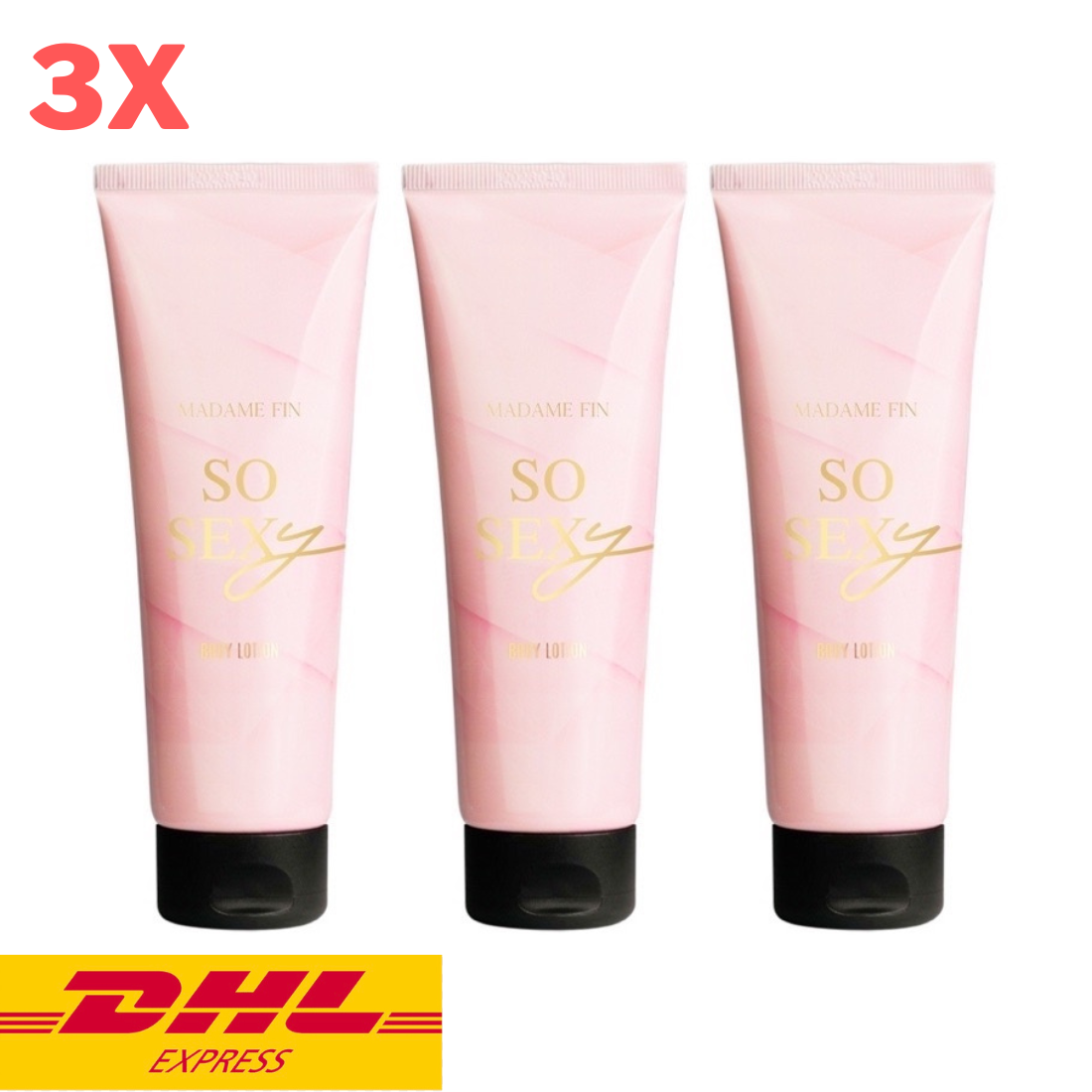 3x Madame Fin Perfume Body Lotion So Sexy Scent Mosturizing Smooth Skin 100 ml