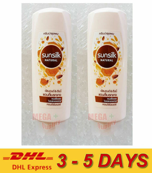2x Sunsilk Natural Almond Honey Anti-Breakage Damage Hair Conditioner Express