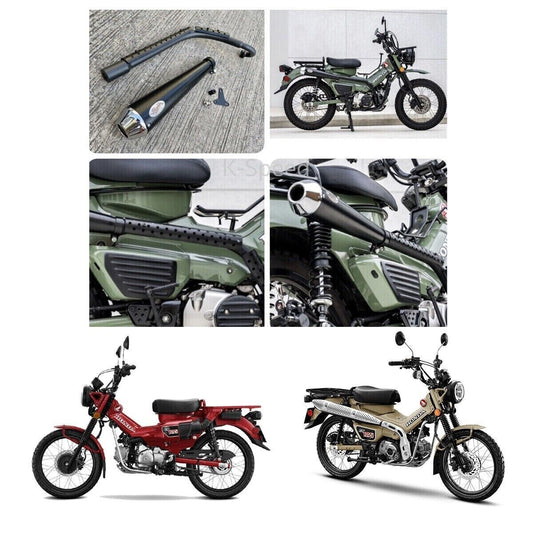 Matte System Exhaust Racer Pipe Muffler For Honda CT125 Hunter Cub 2020 - 2023